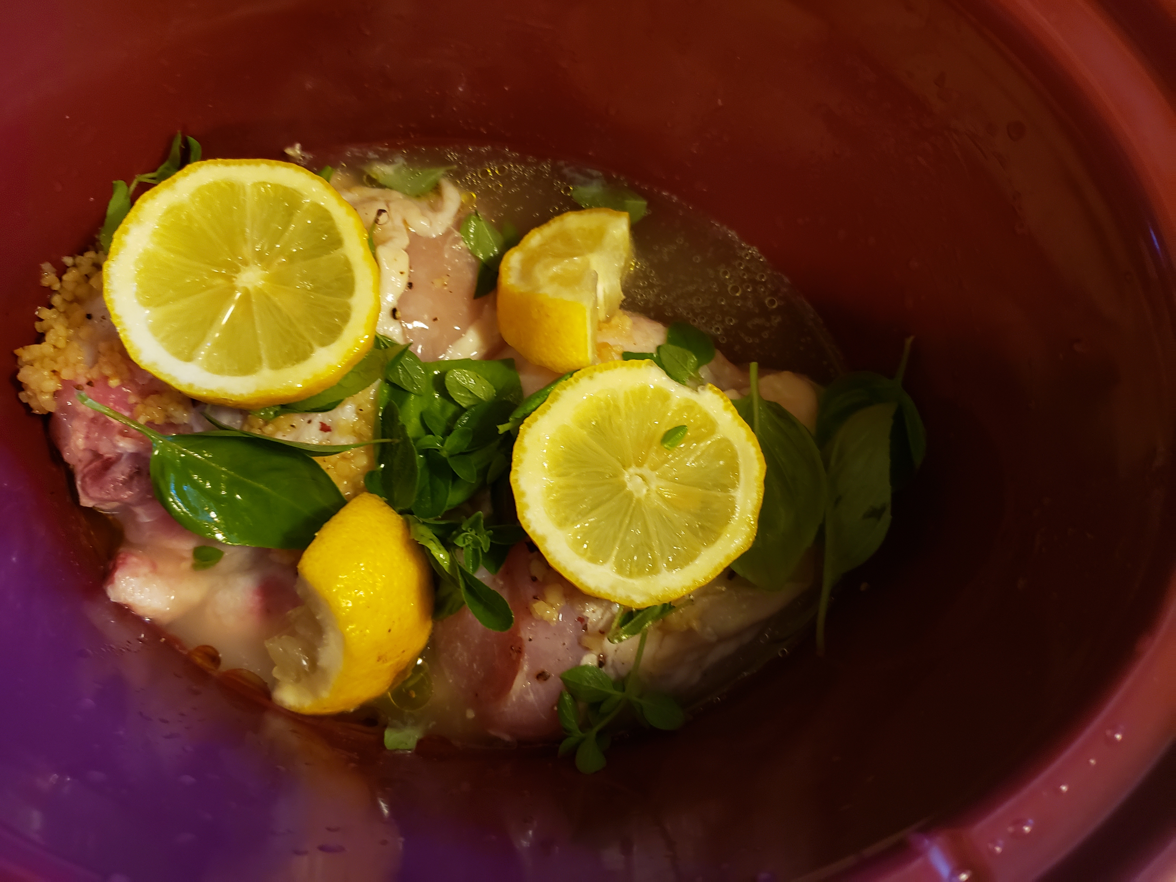 Crock-Pot Lemon Garden Herb Chicken