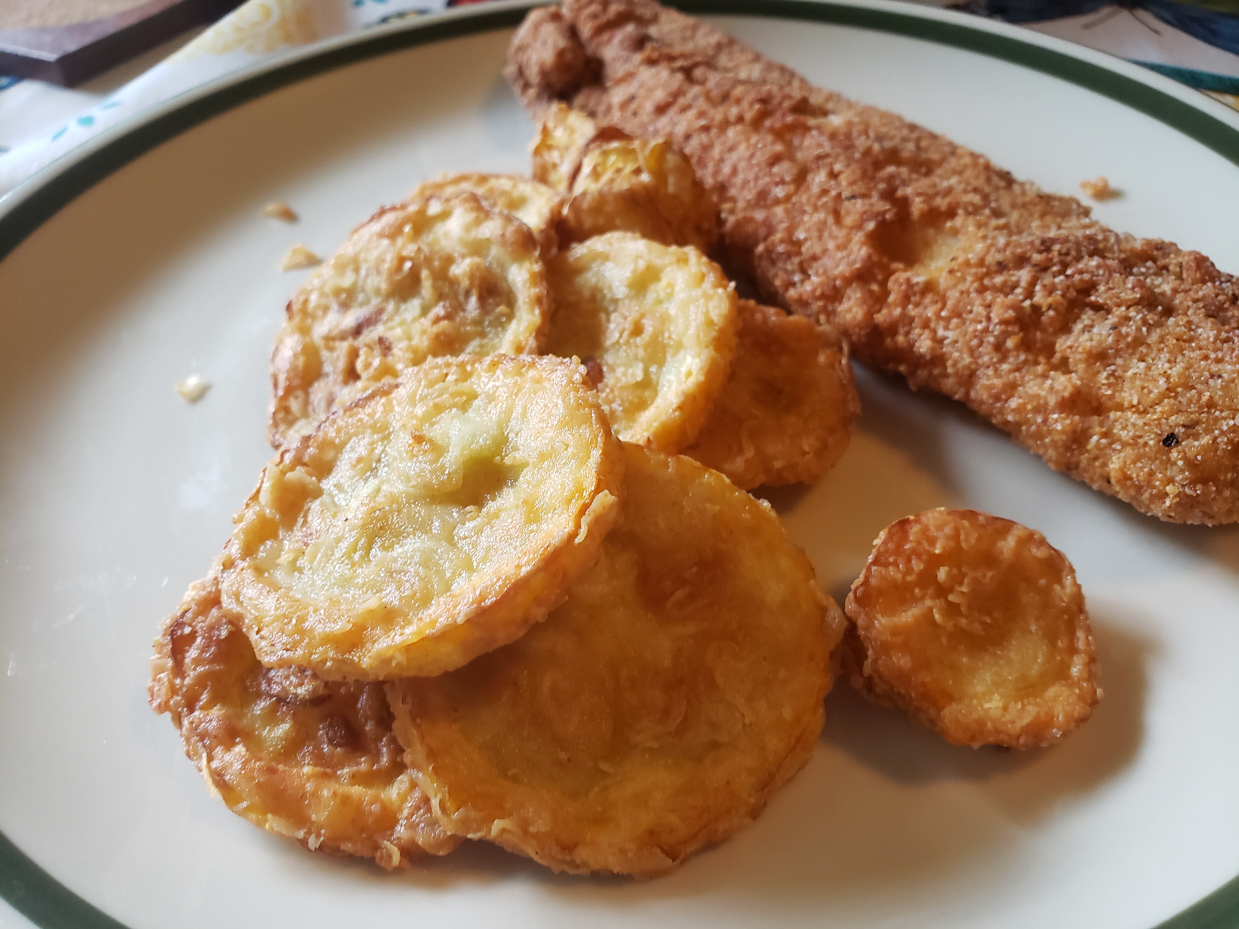 Fried Flounder and Squash