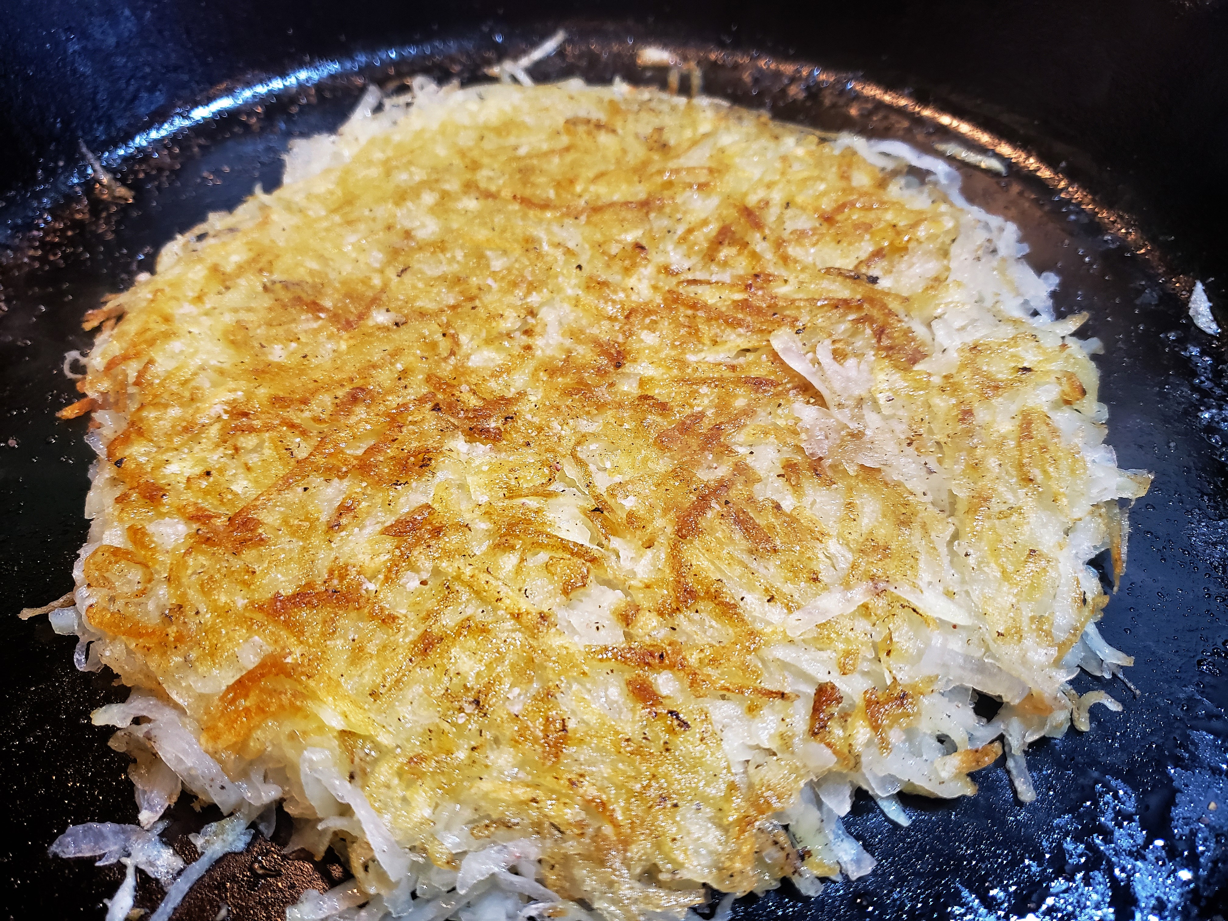 Crunchy Hash Browns straight from a potato