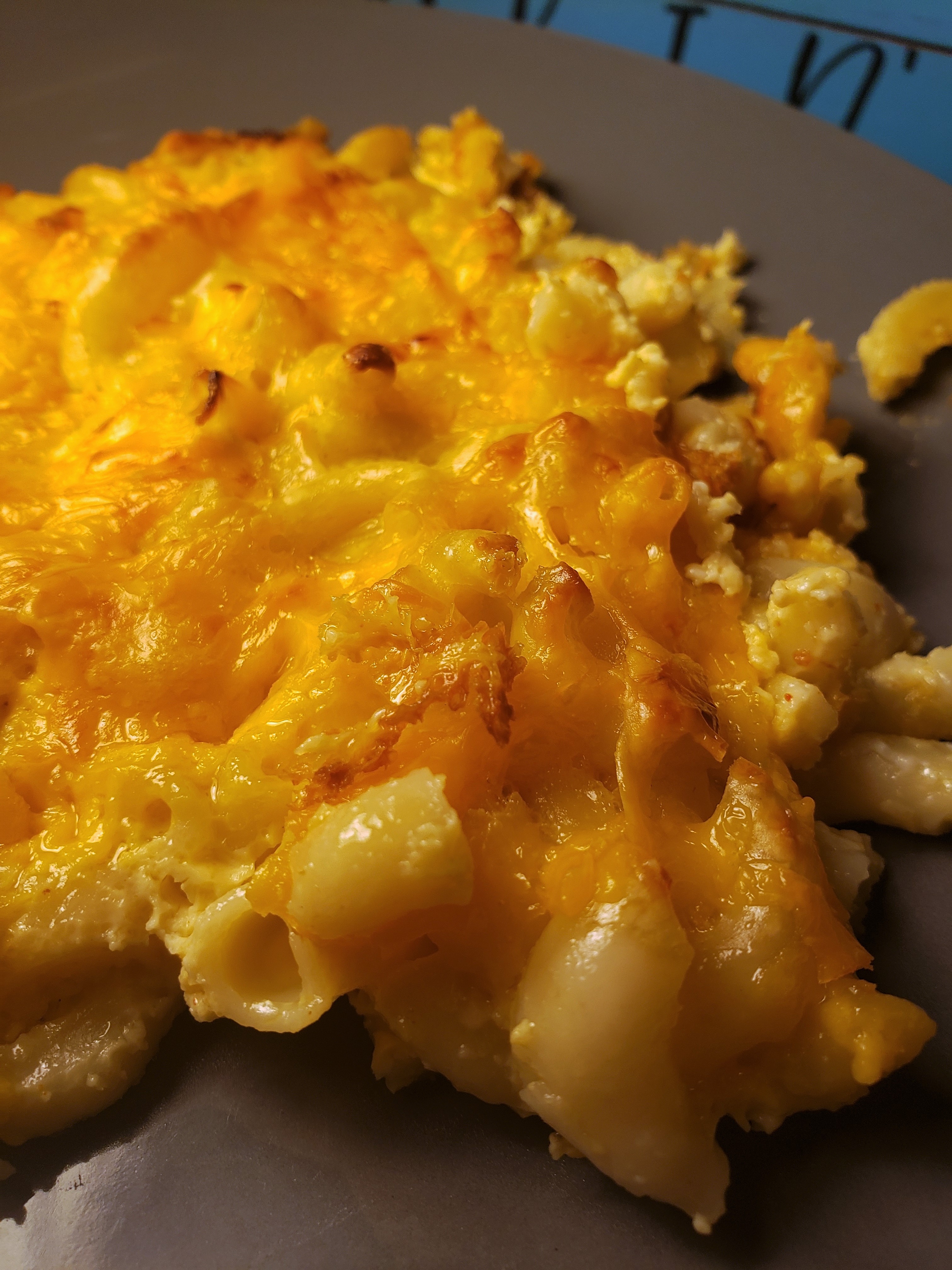 Oven Baked Three Cheese Macaroni