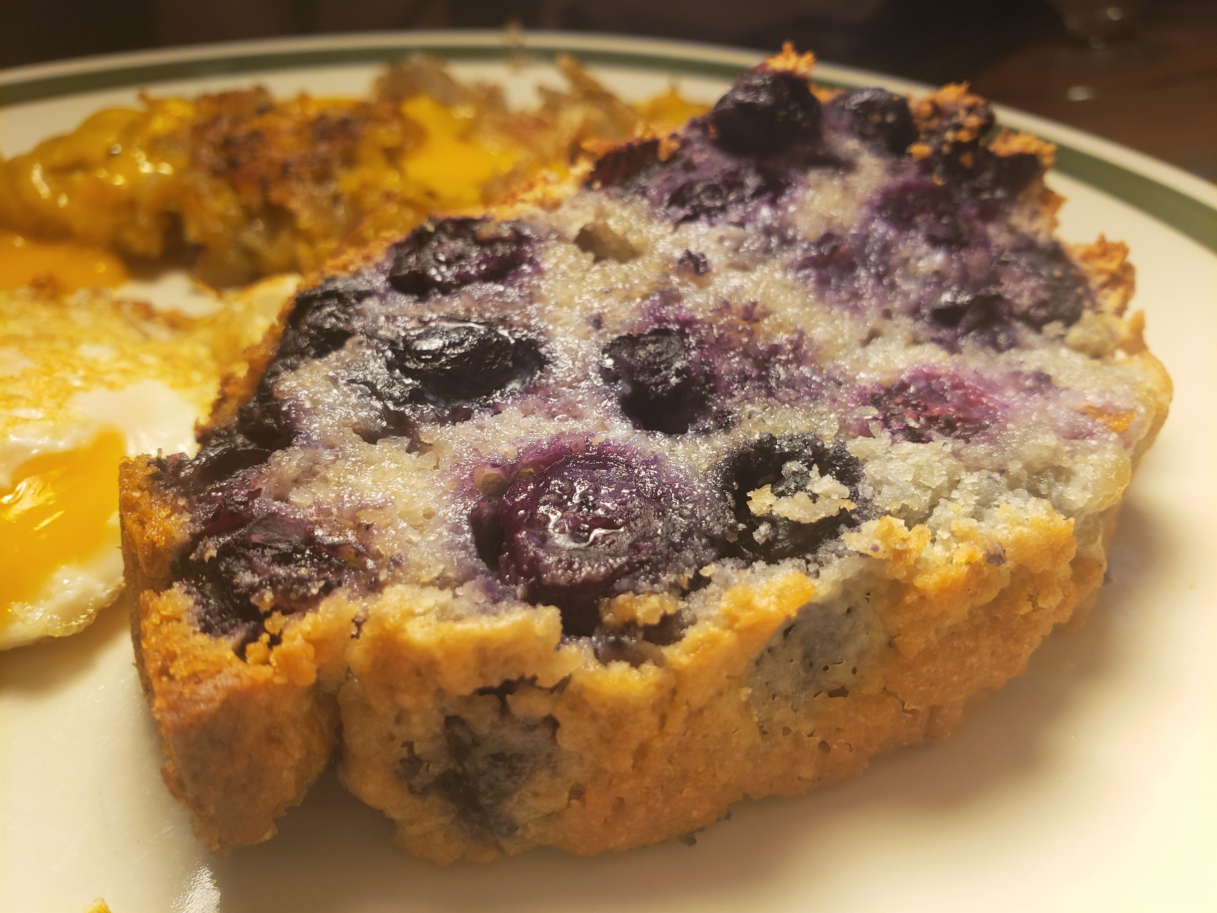 No Sugar Added Blueberry Bread