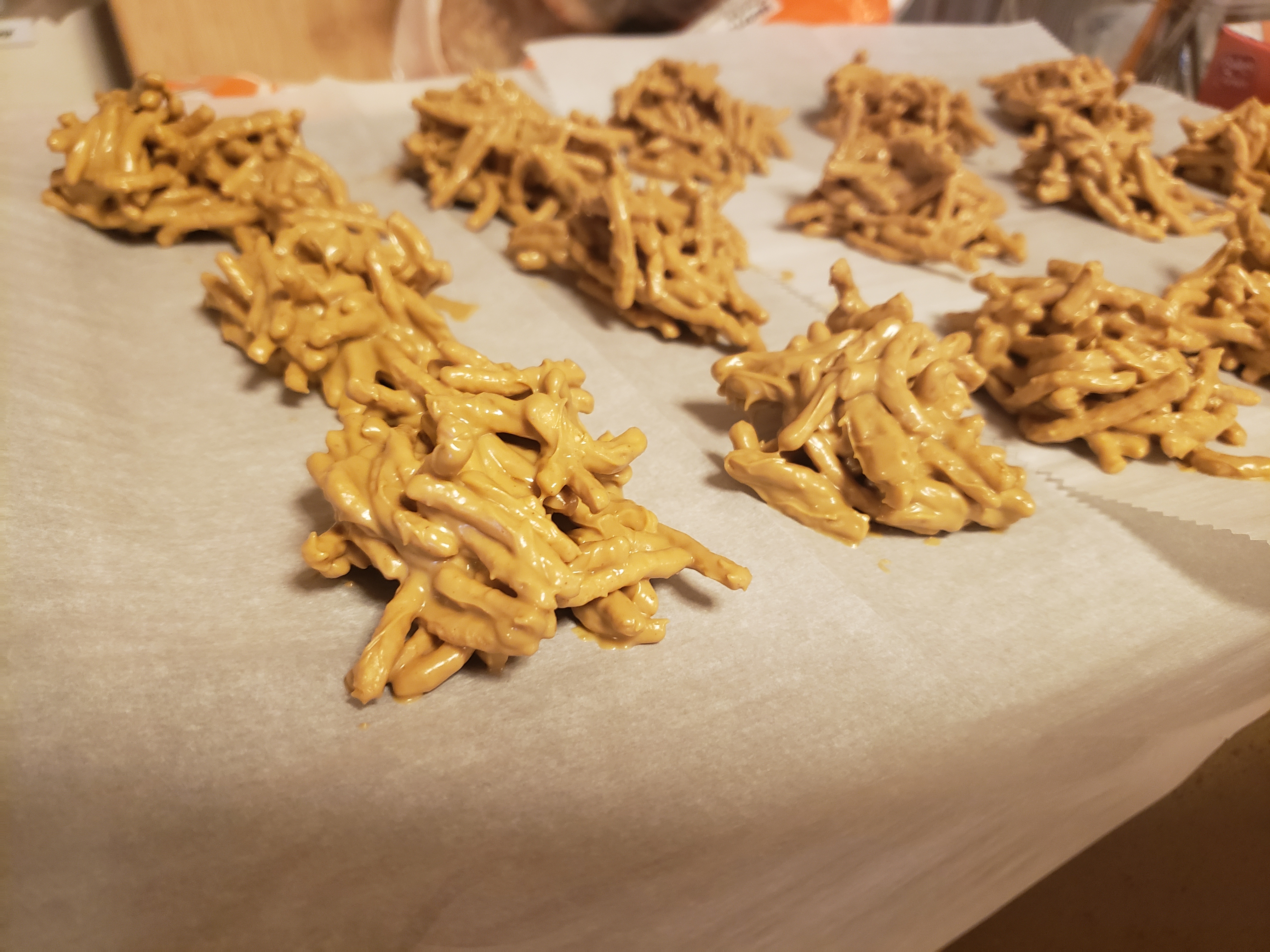 Butterscotch Peanut Butter Haystacks